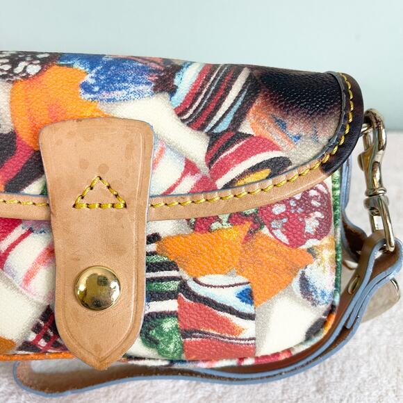 Dooney & Bourke Leather Small Snap Button Candy Wristlet - Picture 6 of 8